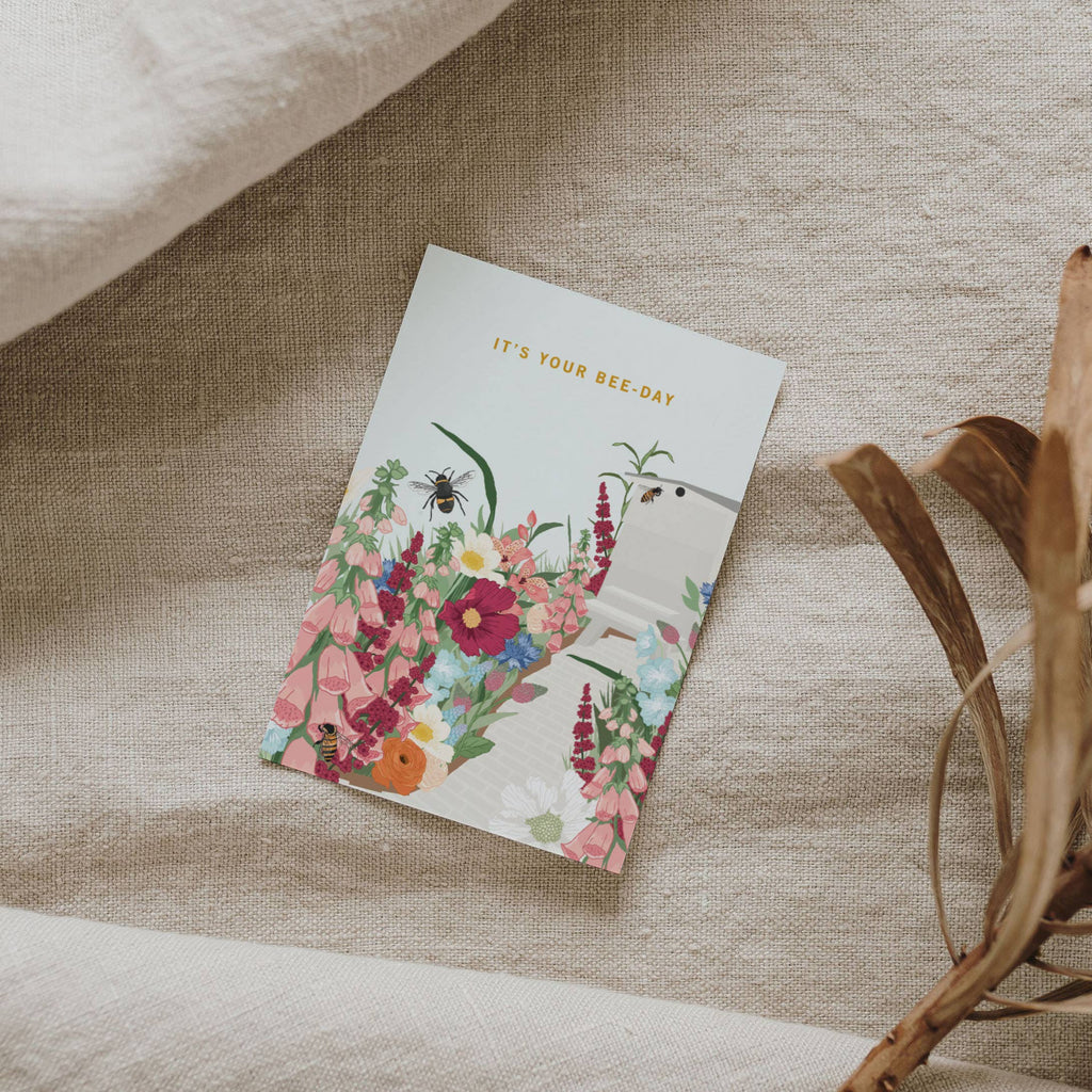It's Your Bee-Day Gardeners Garden Floral Birthday Card