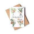Thanks A Bunch Flower Bouquets Floral Thank You Card