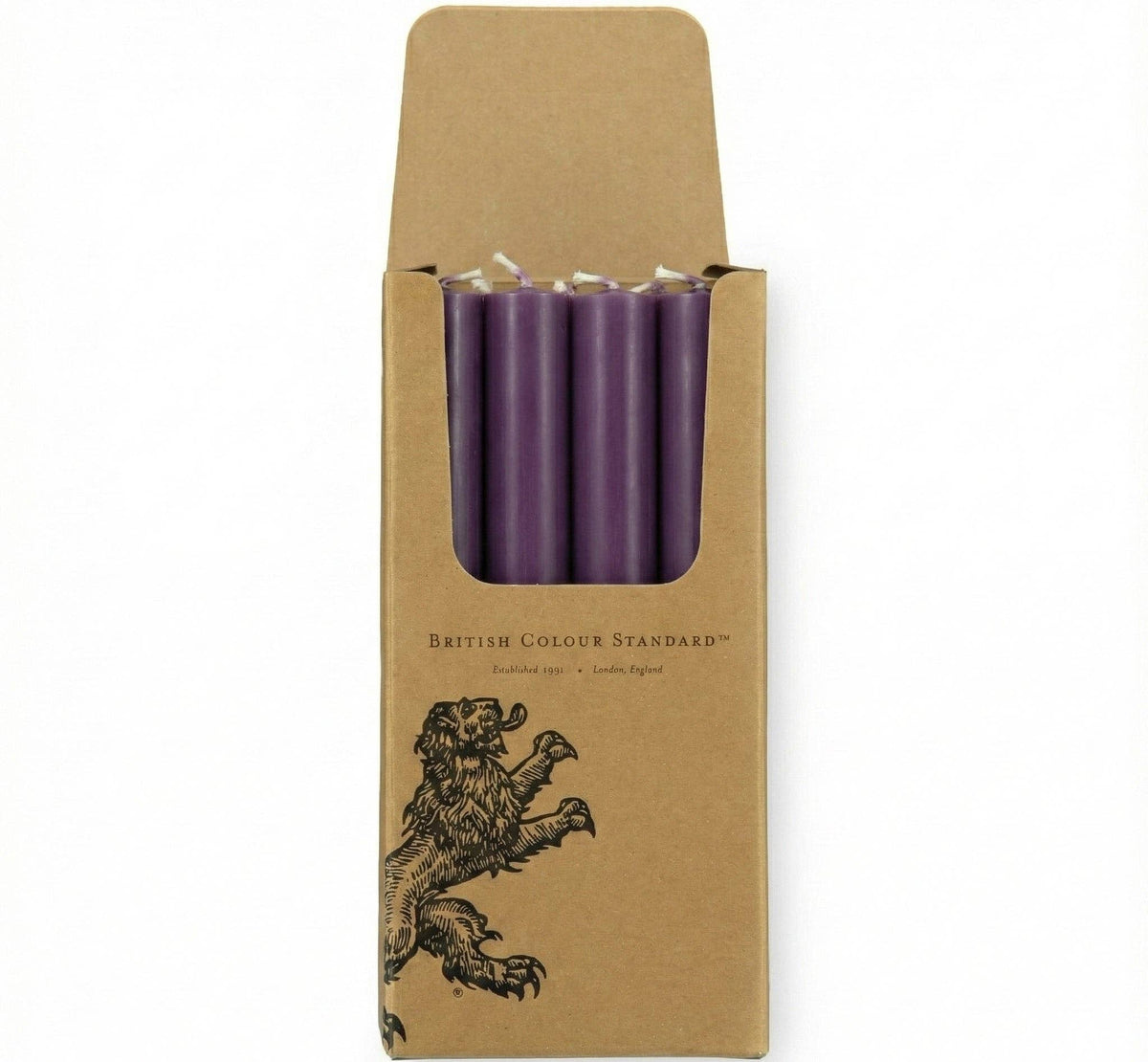 Egg Plant Eco Dinner Candles, 25 per pack: 1
