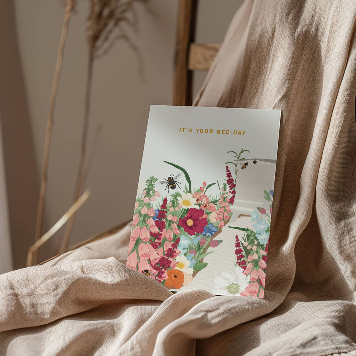 It's Your Bee-Day Gardeners Garden Floral Birthday Card