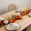 150cm Pumpkin Garland Green / Orange - SEL2199