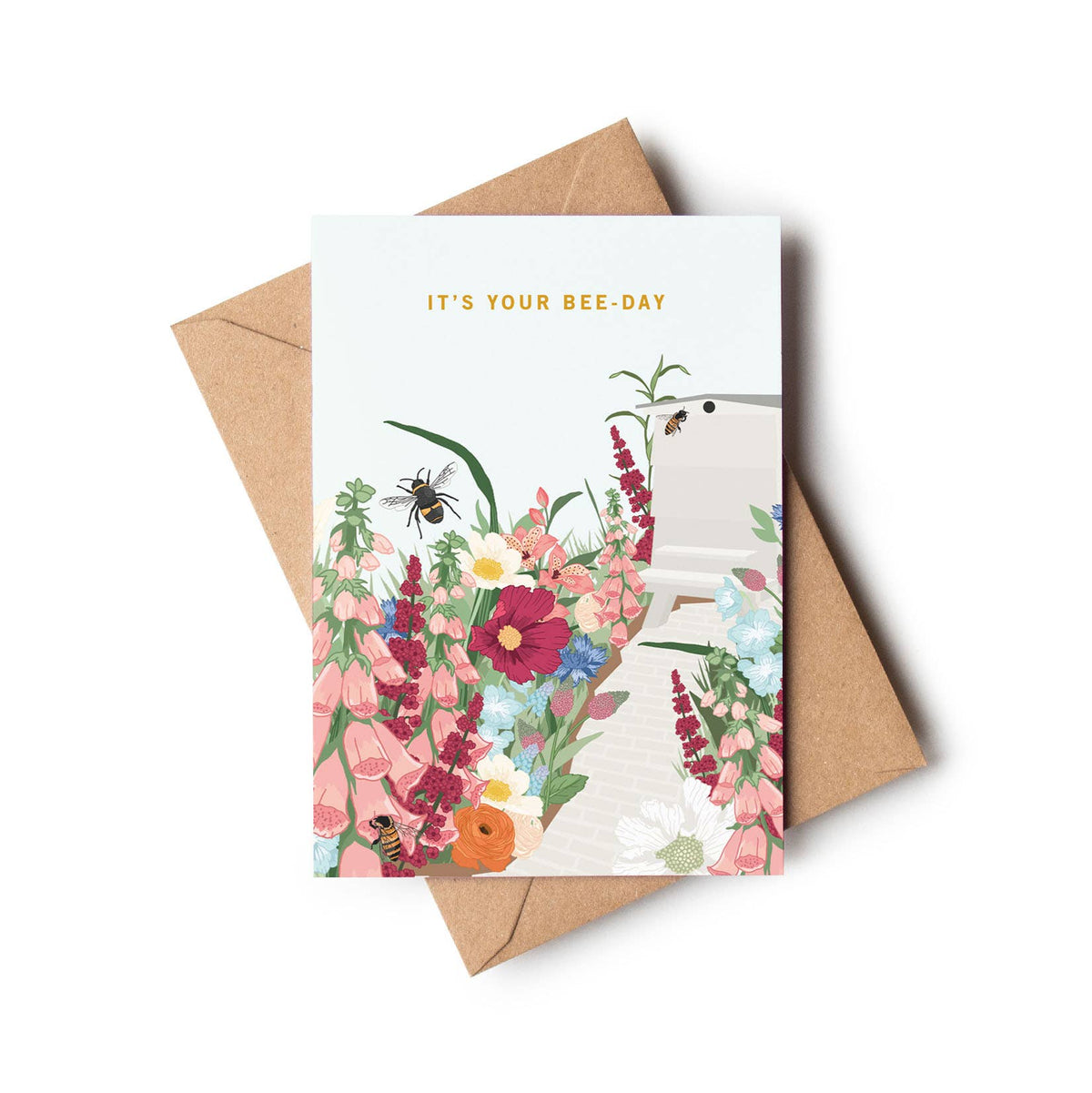 It's Your Bee-Day Gardeners Garden Floral Birthday Card