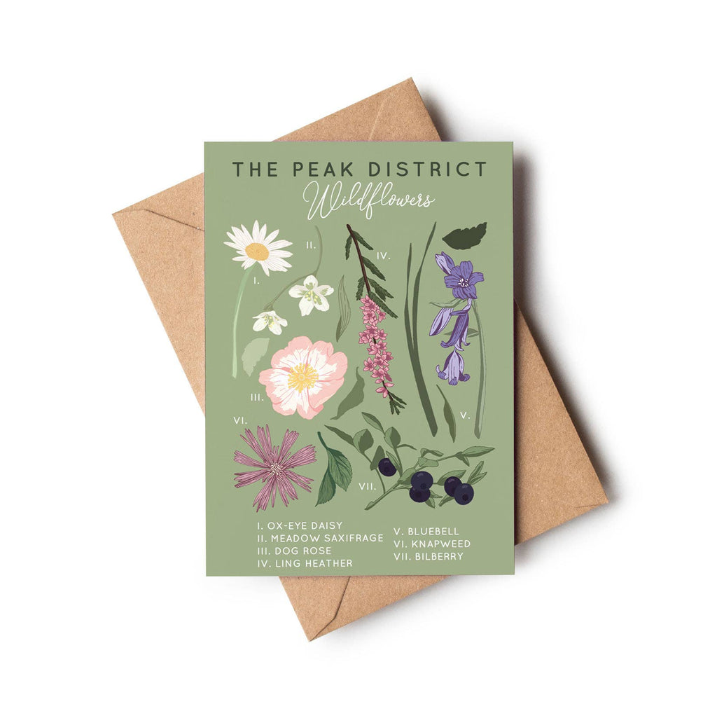 The Peak District Wild Flower Study Everyday Greeting Card