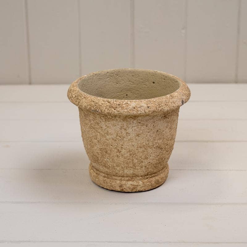 Round Clay Cement Urn Pot #3
