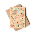 You're A Real Peach Botanical Fruit Everyday Love Card