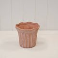 Terracotta Fluted Stoneware Pot