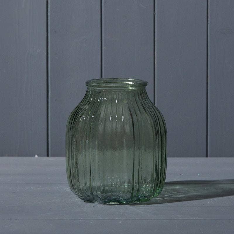 Vintage Green Glass Vase